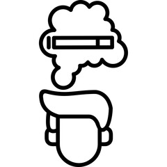 Boy Smoking Icon