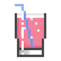 ドット絵で描いたカクテル