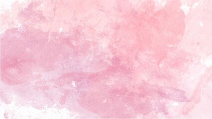 Fototapeta premium Pink watercolor background for your design, watercolor background concept, vector.