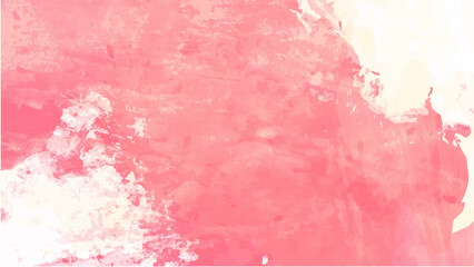 Pink watercolor background for your design, watercolor background concept, vector.