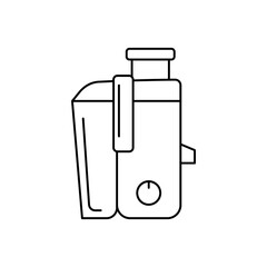 Juicer icon in line style icon, isolated on white background