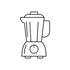 Kitchen Blender icon in line style icon, isolated on white background