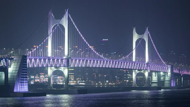 부산 이기대에서 본 광안대교, Gwangan Bridge seen from Igi University in Busan