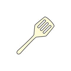 kitchen spatula icon in color, isolated on white background 