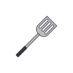 Spatula icon in color, isolated on white background 