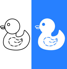 rubber duck icon or ule children's toy