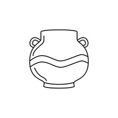 Cooking, dish, eathernware icon in line style icon, isolated on white background