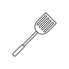 Spatula icon in line style icon, isolated on white background