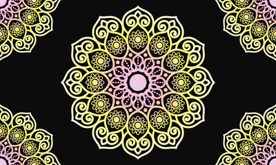 Colourful mandala background design. Ornamental mandala design. Mandala Pattern Design.