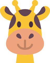 giraffe flat icon