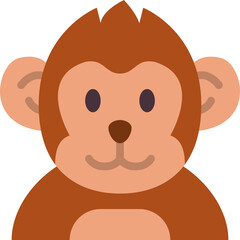 monkey flat icon