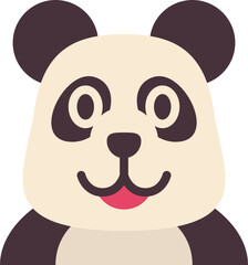 panda flat icon