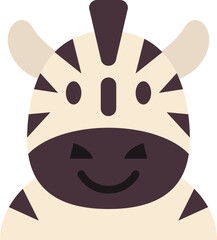 zebra flat icon