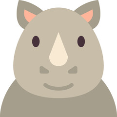 rhino flat icon
