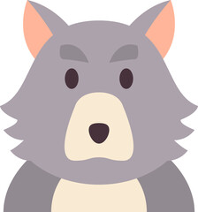 wolf flat icon