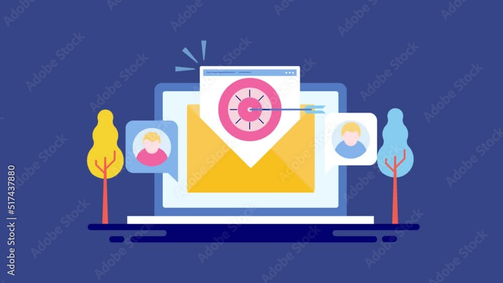Poster email segmentation, targeting particular audience with email marketing campaign software, customer c