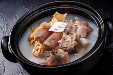 Asian Cuisine Pork Knuckle Soup