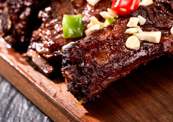 Asian cuisine grilled steak