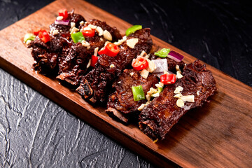 Asian cuisine grilled steak