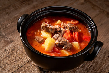 Asian Food Potato Ribs Tomato Soup