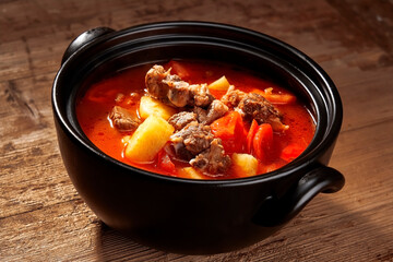 Asian Food Potato Ribs Tomato Soup