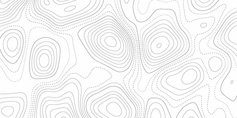 Fototapeta na wymiar Map of heights seamless pattern. Contour topographic maps wavy lines, contoured relief texture and topographical mountains and topography plains contours background illustration .