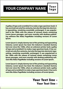 Letter page for Letterhead