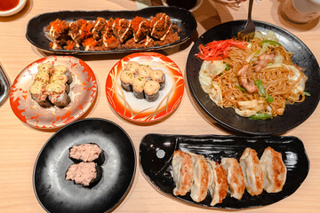 Various kind of Japanese dishes