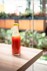 A bottle of Chili Sauce