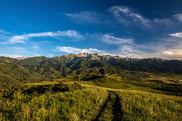 landscape in the mountains