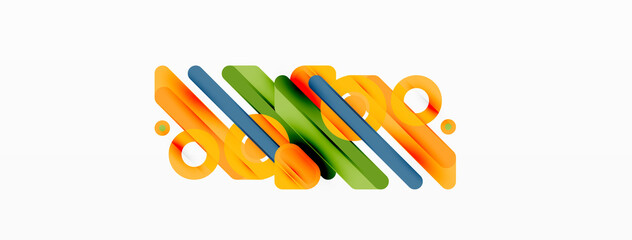 Creative geometric wallpaper. Minimal lines and circles background