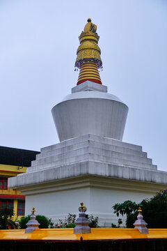 Gangtok, India - 17 June 2022, Do Drul Chorten is a buddhist stupa in Gangtok in the Indian state of Sikkim.