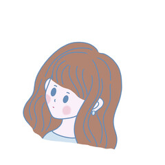 girl with hair