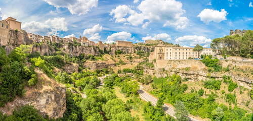 Fototapeta na wymiar Panoramic view to the countryside of Cuenca town - Spain