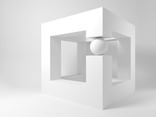 Sphere replacing missed sector of a bounding box, 3d