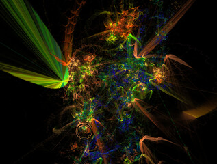 Imaginatory fractal abstract background Image