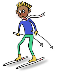 Obraz na płótnie Canvas Skier