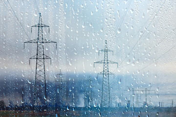 acid rain industry nature pollution carbon footprint background