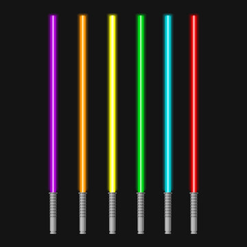 Editable Vector graphic of Light Saber. Good for clipart, sticker, icon, presentation, game, etc.