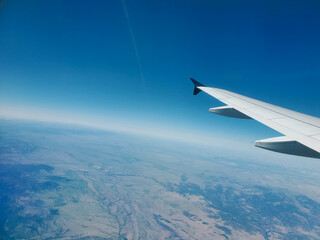 view from airplane window