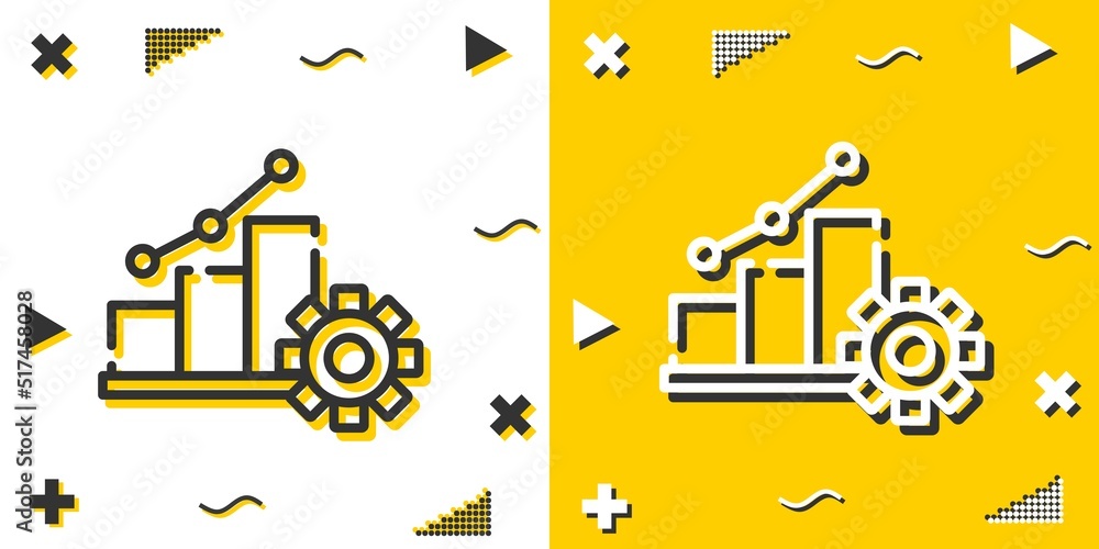 Poster progress line icon. simple outline style.progress linear sign. vector illustration isolated on white