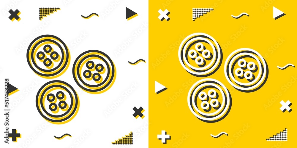 Poster buttons line icon. simple outline style.buttons linear sign. vector illustration isolated on white b