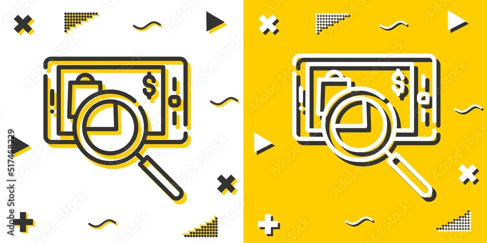 Poster searching line icon. simple outline style.searching linear sign. vector illustration isolated on whi