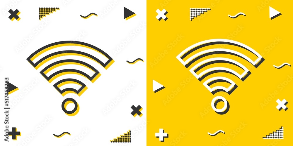 Poster wifi line icon. simple outline style.wifi linear sign. vector illustration isolated on white backgro