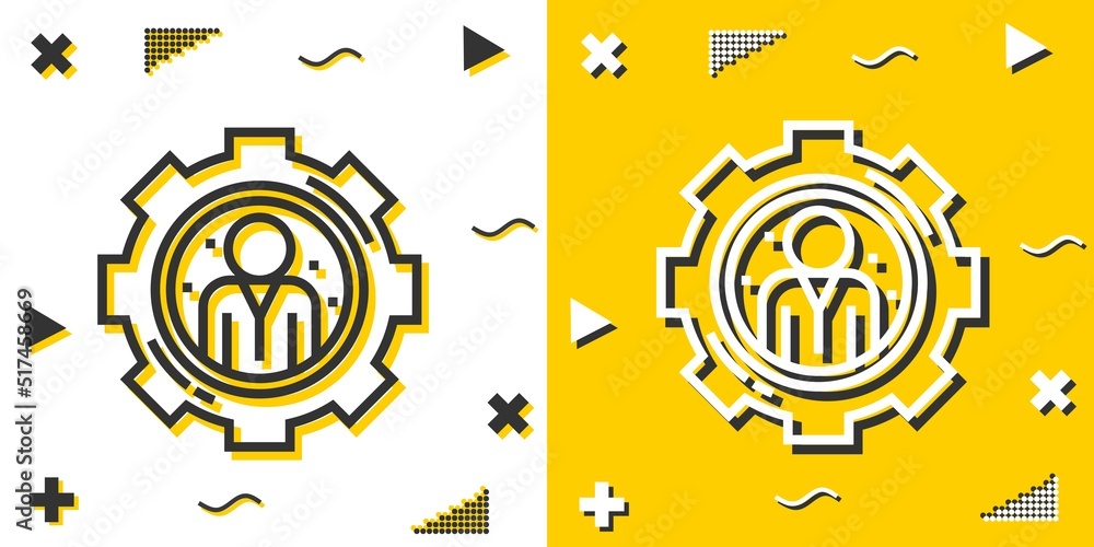 Poster settings line icon. simple outline style.settings linear sign. vector illustration isolated on white
