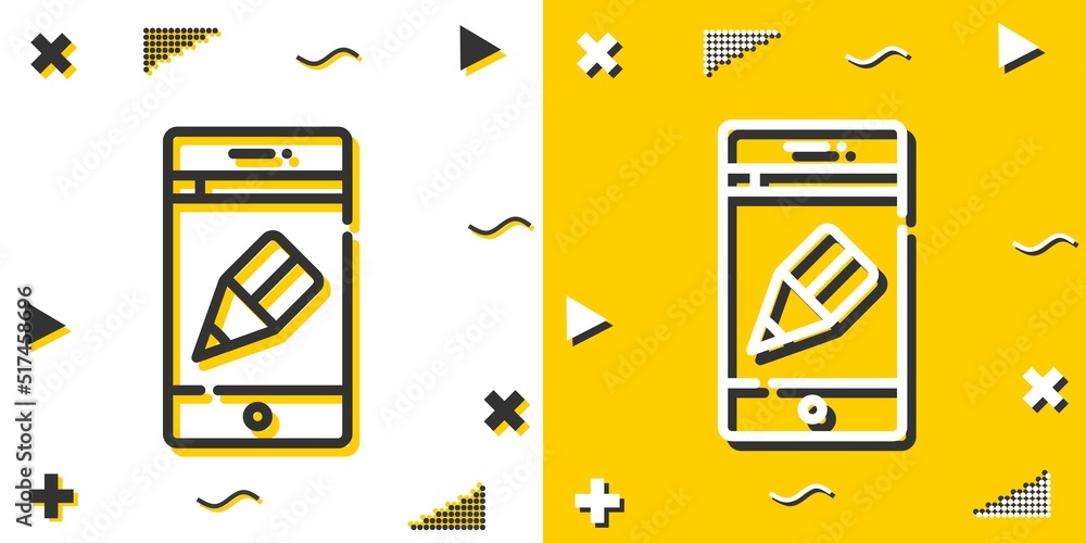 Poster app line icon. simple outline style.app linear sign. vector illustration isolated on white backgroun