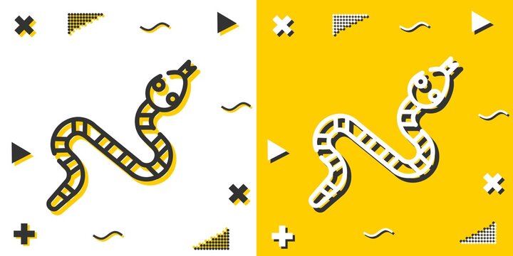 snake line icon. Simple outline style.snake linear sign. Vector illustration isolated on white background. Editable stroke EPS 10