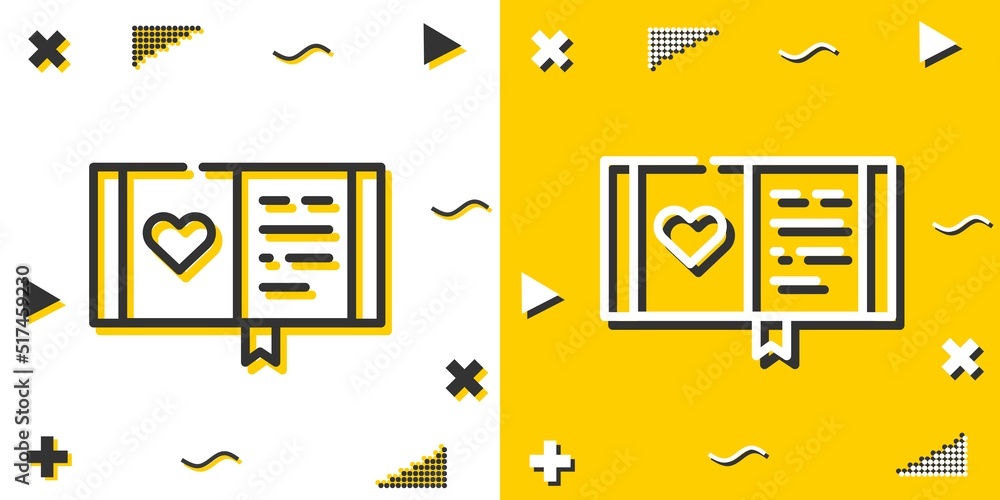 Poster diary line icon. simple outline style.diary linear sign. vector illustration isolated on white backg