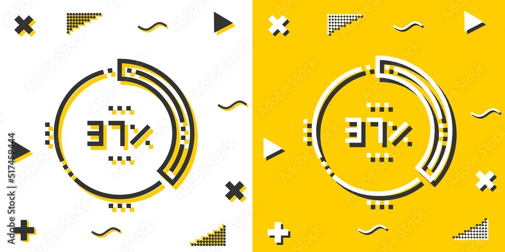 Poster percentage line icon. simple outline style.percentage linear sign. vector illustration isolated on w