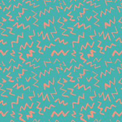 Vector Seamless Hand Drawn Scribble Pattern. Minimal Artistic Sketch Endless Print.